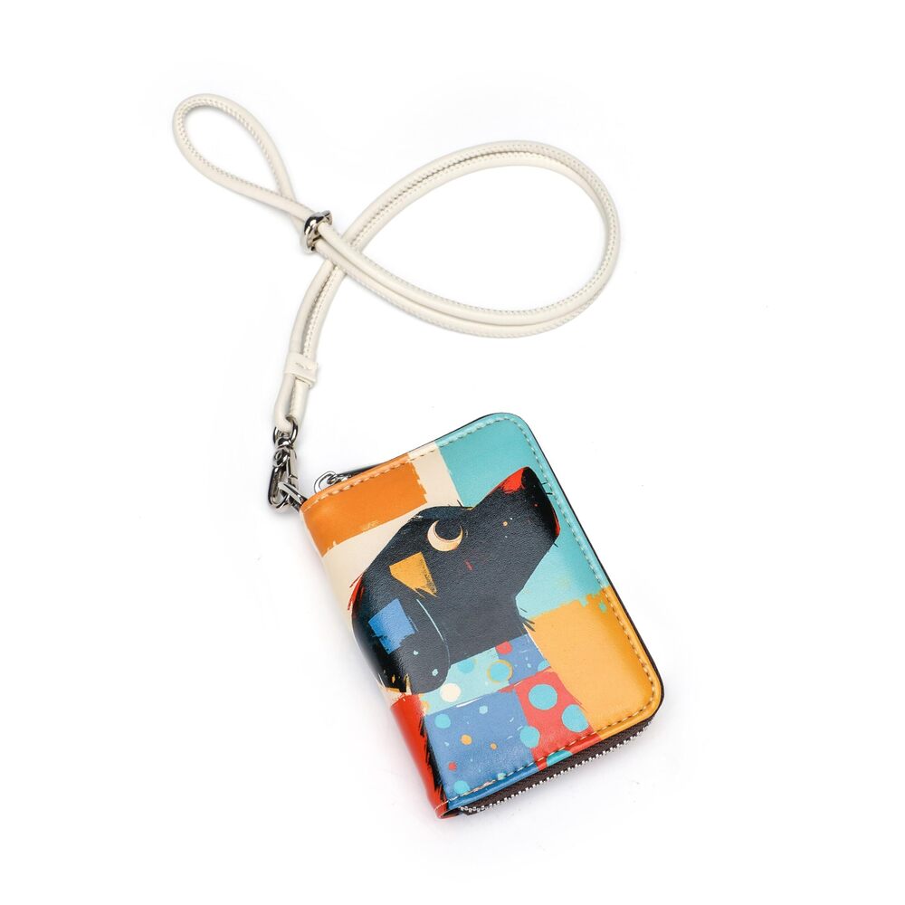 3092 RFID Credit Card Holder Wallets Leather Zipper Card Case Holder Wallet